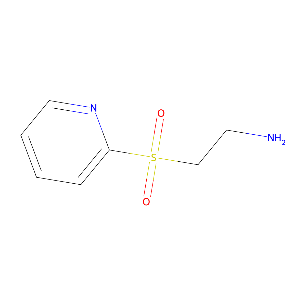 2-(Aminoethylsulfonyl)-pyridine molecular structure, CAS 320337-21-1