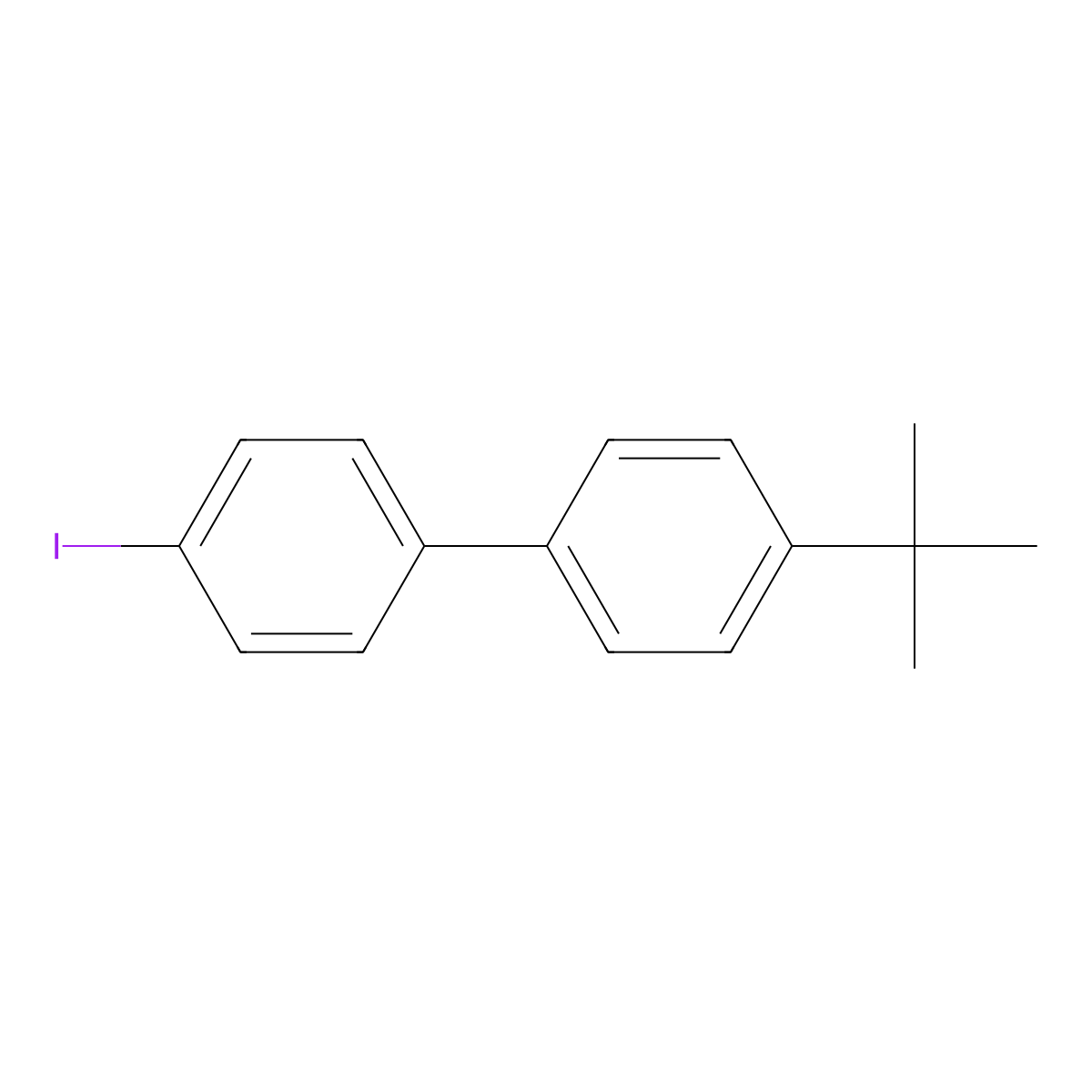 4-tert-Butyl-4'-iodobiphenyl molecular structure, CAS 320339-03-5