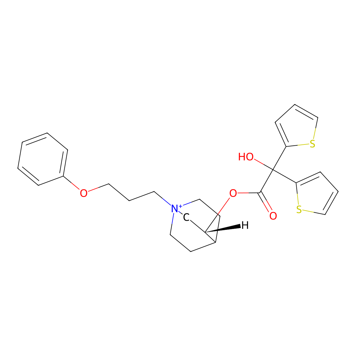 Aclidinium molecular structure, CAS 320345-99-1