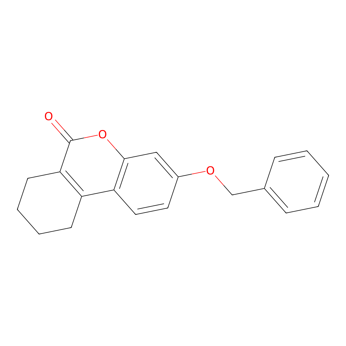 3-(benzyloxy)-7,8,9,10-tetrahydro-6H-benzo[c]chromen-6-one molecular structure, CAS 320350-67-2