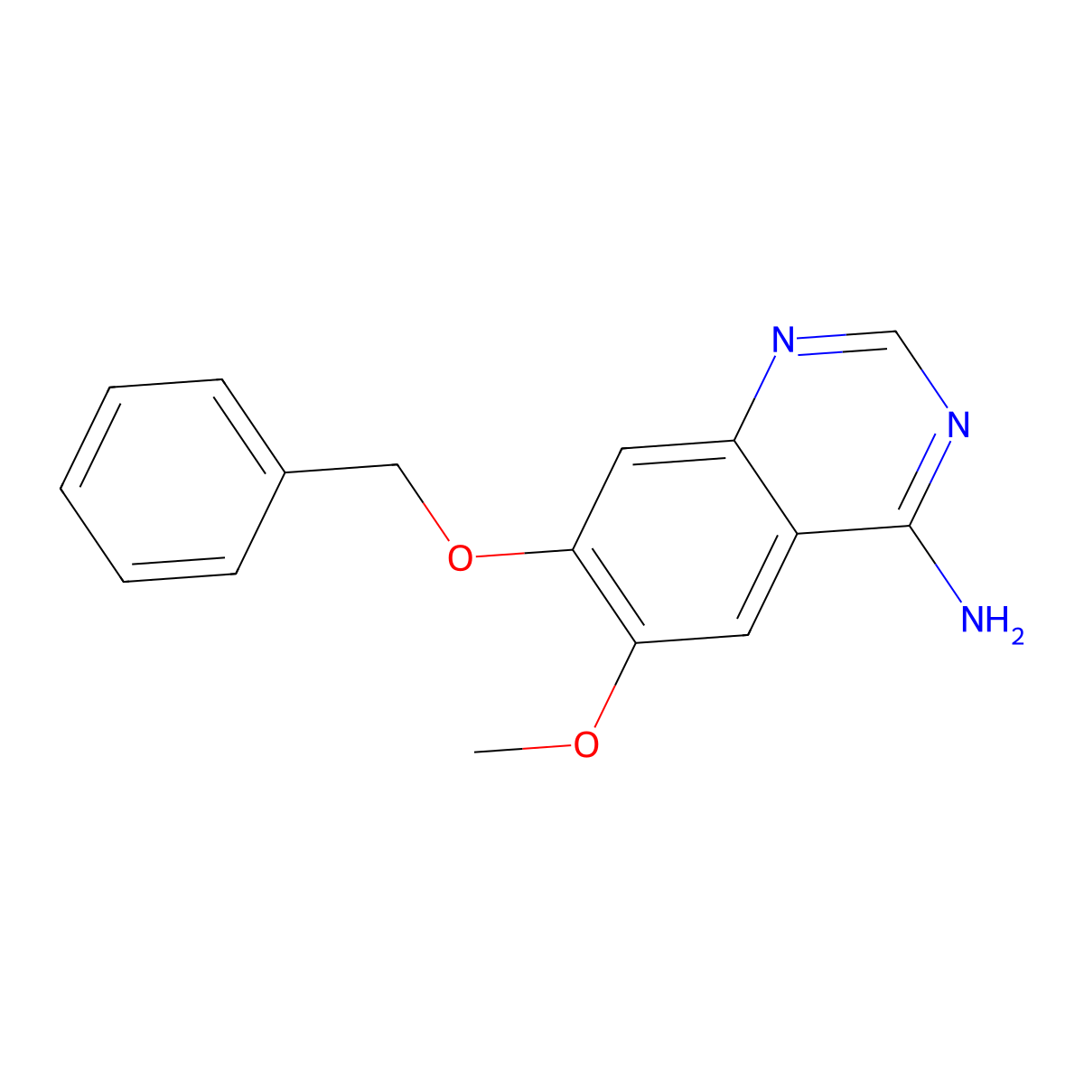 7-(Benzyloxy)-6-methoxyquinazolin-4-amine molecular structure, CAS 320367-02-0