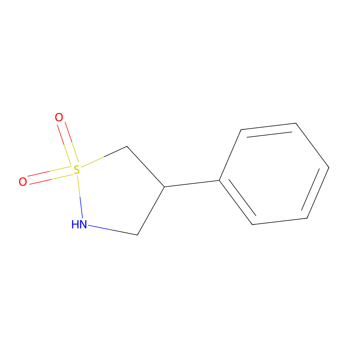 4-Phenyl-1lambda6,2-thiazolidine-1,1-dione molecular structure, CAS 320393-23-5