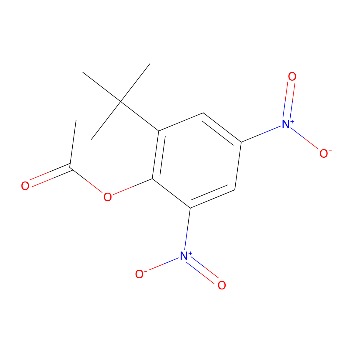 Dinoterb acetate molecular structure, CAS 3204-27-1