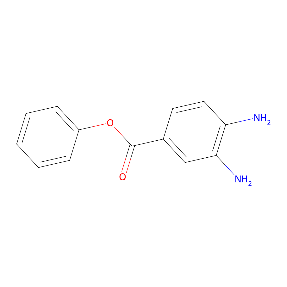 Phenyl 3,4-diaminobenzoate molecular structure, CAS 3204-64-6