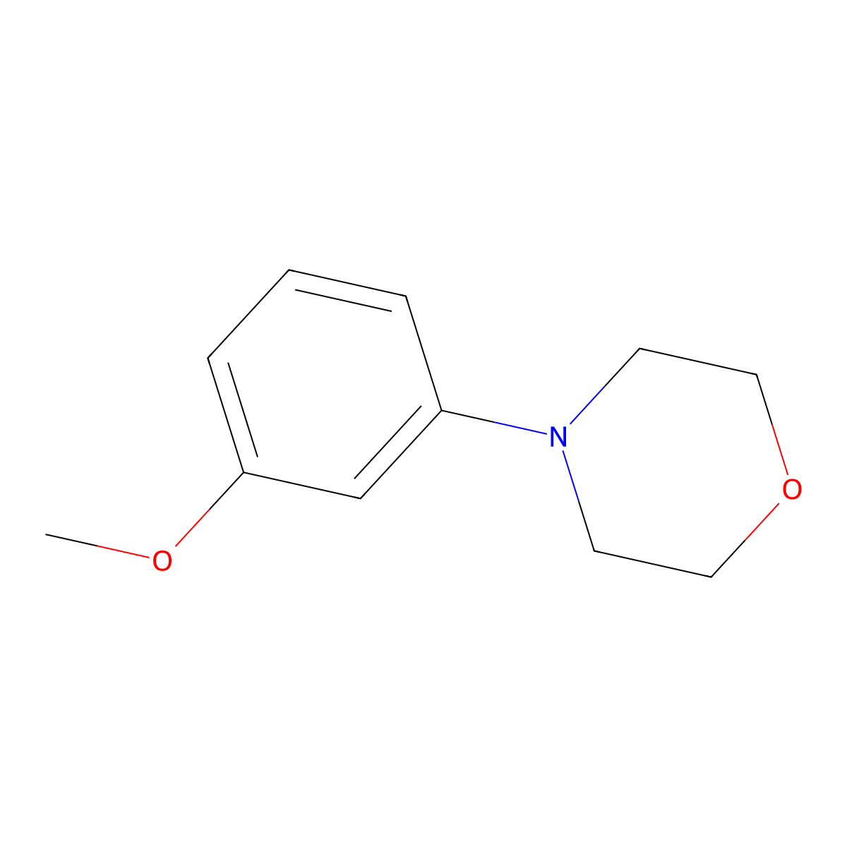4-(3-Methoxyphenyl)morpholine molecular structure, CAS 32040-09-8