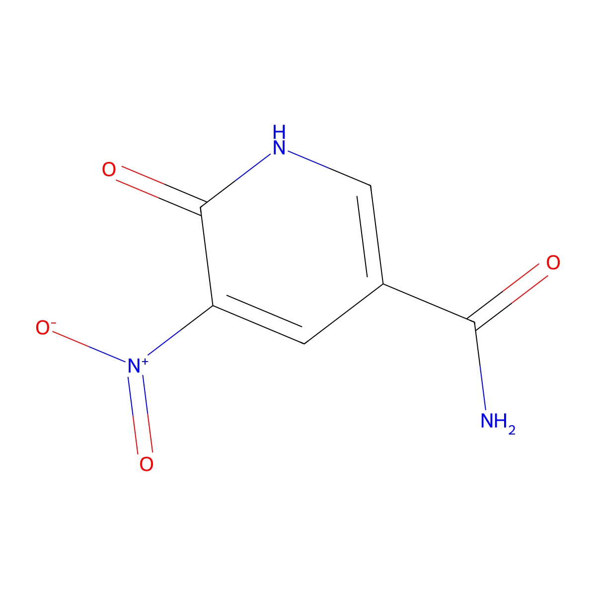 6-Hydroxy-5-nitropyridine-3-carboxamide molecular structure, CAS 320405-83-2