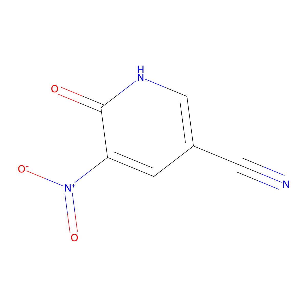6-Hydroxy-5-nitronicotinonitrile molecular structure, CAS 320405-84-3