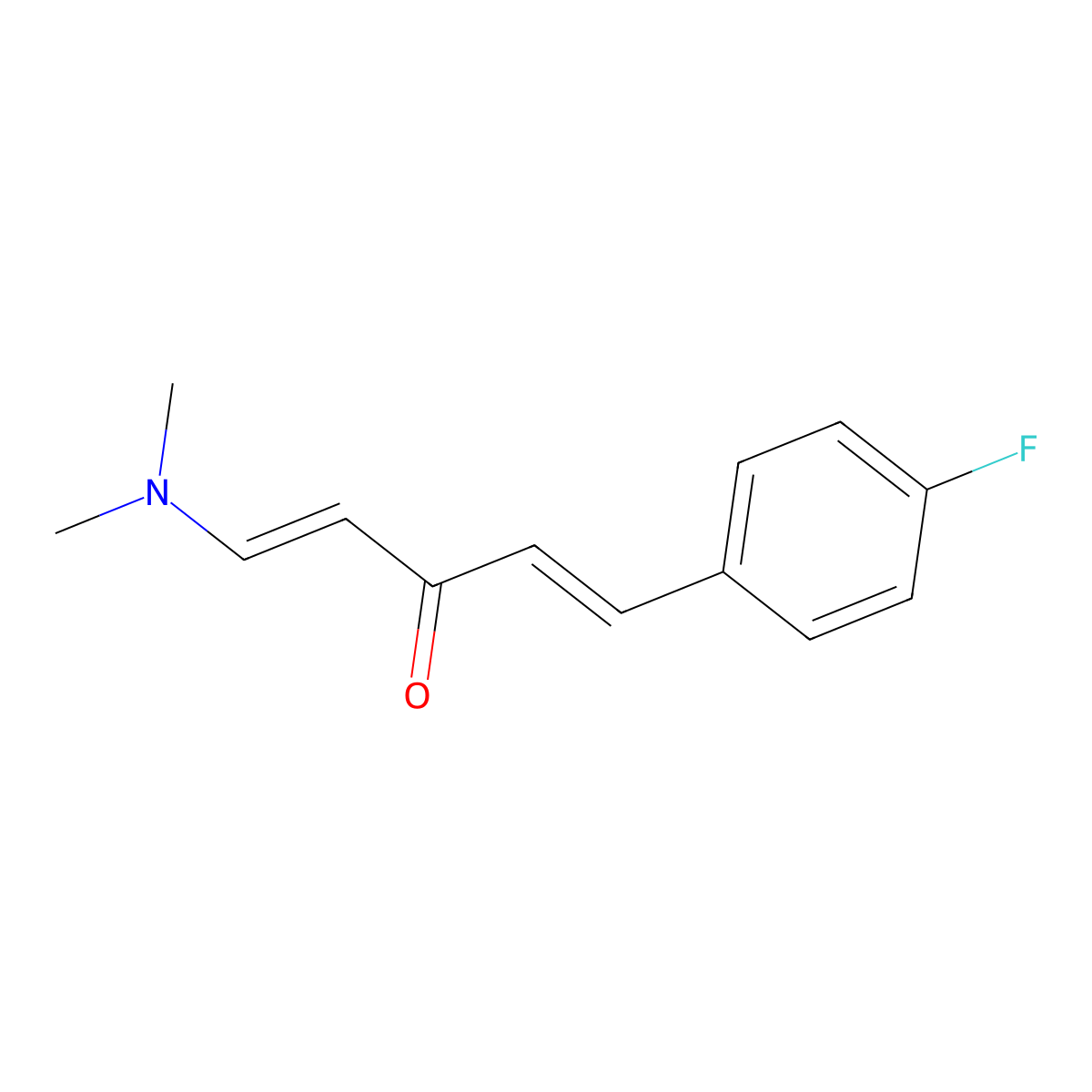 (1E,4E)-1-(dimethylamino)-5-(4-fluorophenyl)penta-1,4-dien-3-one molecular structure, CAS 320416-07-7