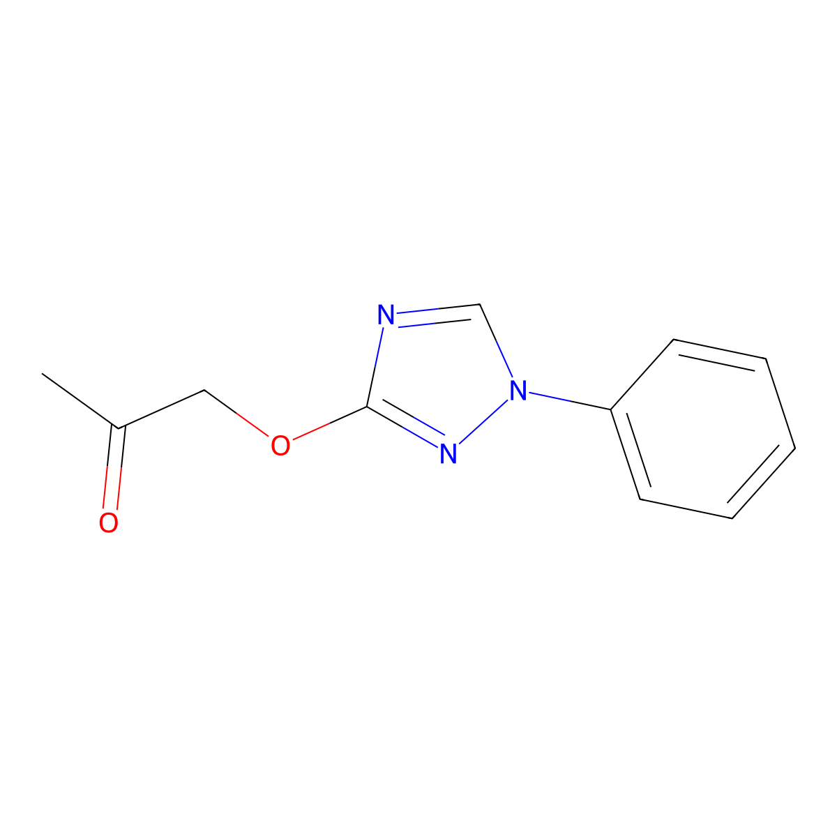 1-[(1-phenyl-1H-1,2,4-triazol-3-yl)oxy]acetone molecular structure, CAS 320416-23-7