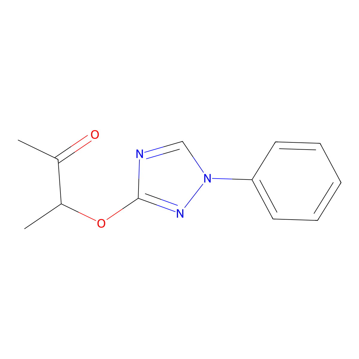 3-[(1-phenyl-1H-1,2,4-triazol-3-yl)oxy]-2-butanone molecular structure, CAS 320416-25-9