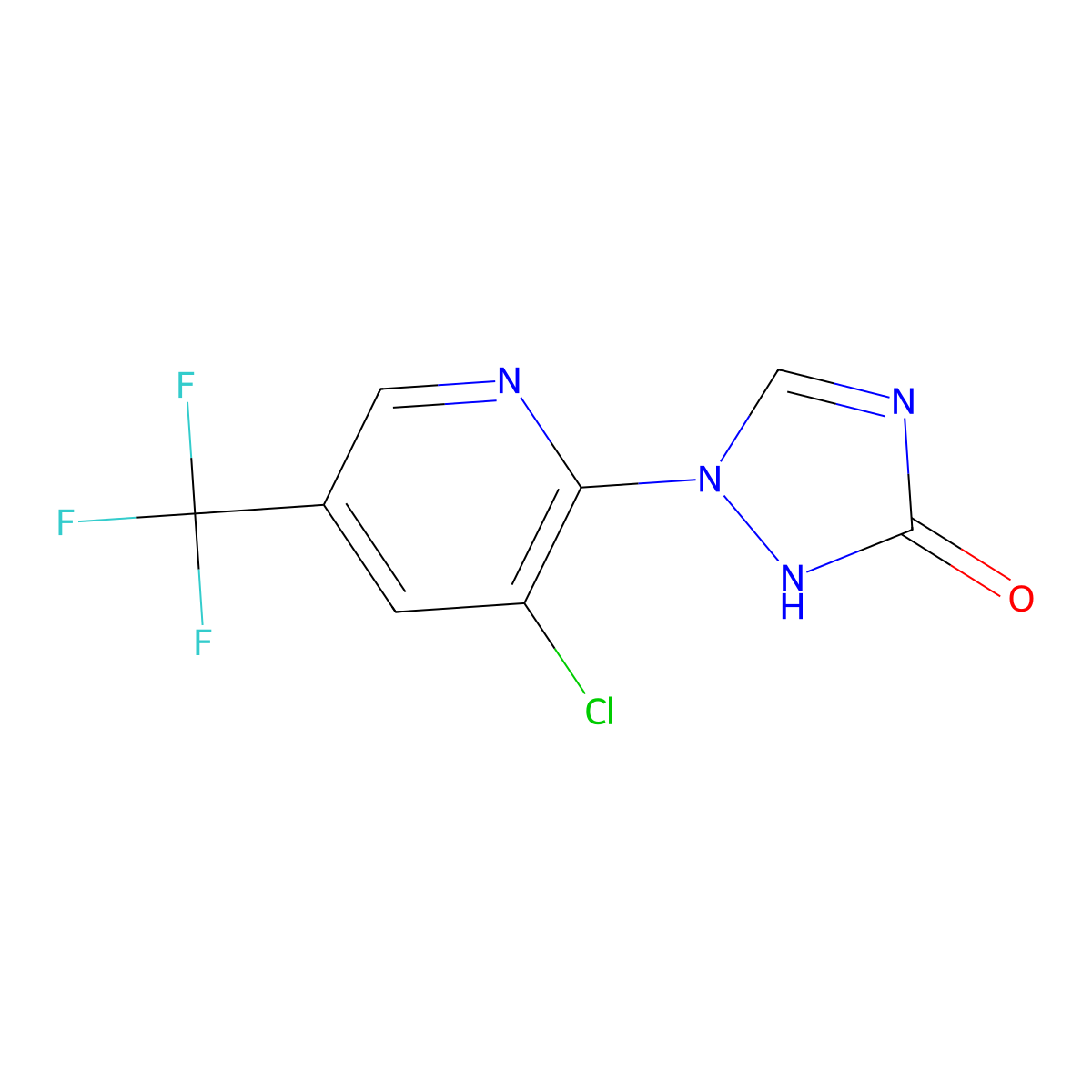 1-[3-chloro-5-(trifluoromethyl)-2-pyridinyl]-1H-1,2,4-triazol-3-ol molecular structure, CAS 320416-31-7