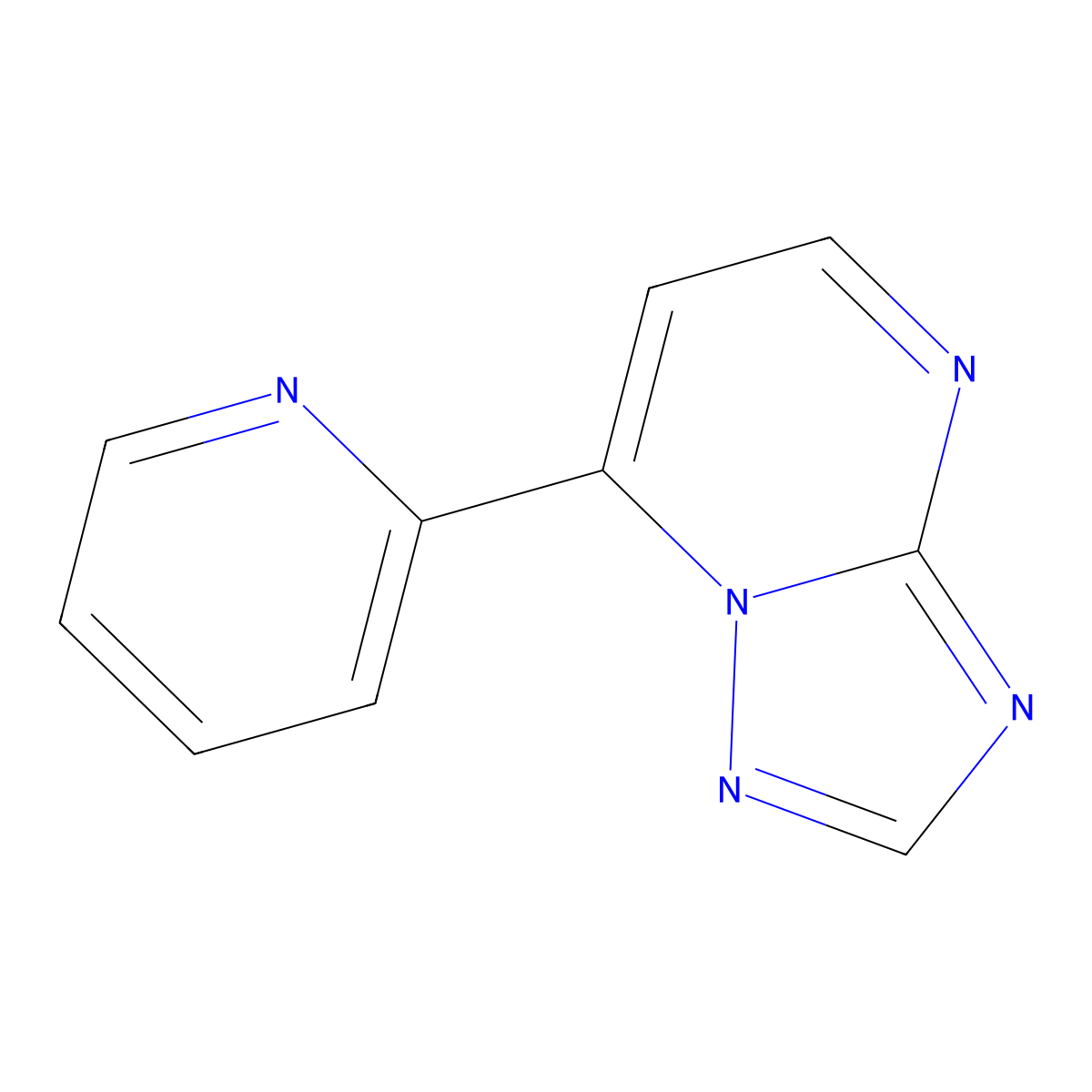 7-(2-Pyridinyl)[1,2,4]triazolo[1,5-a]pyrimidine molecular structure, CAS 320416-38-4
