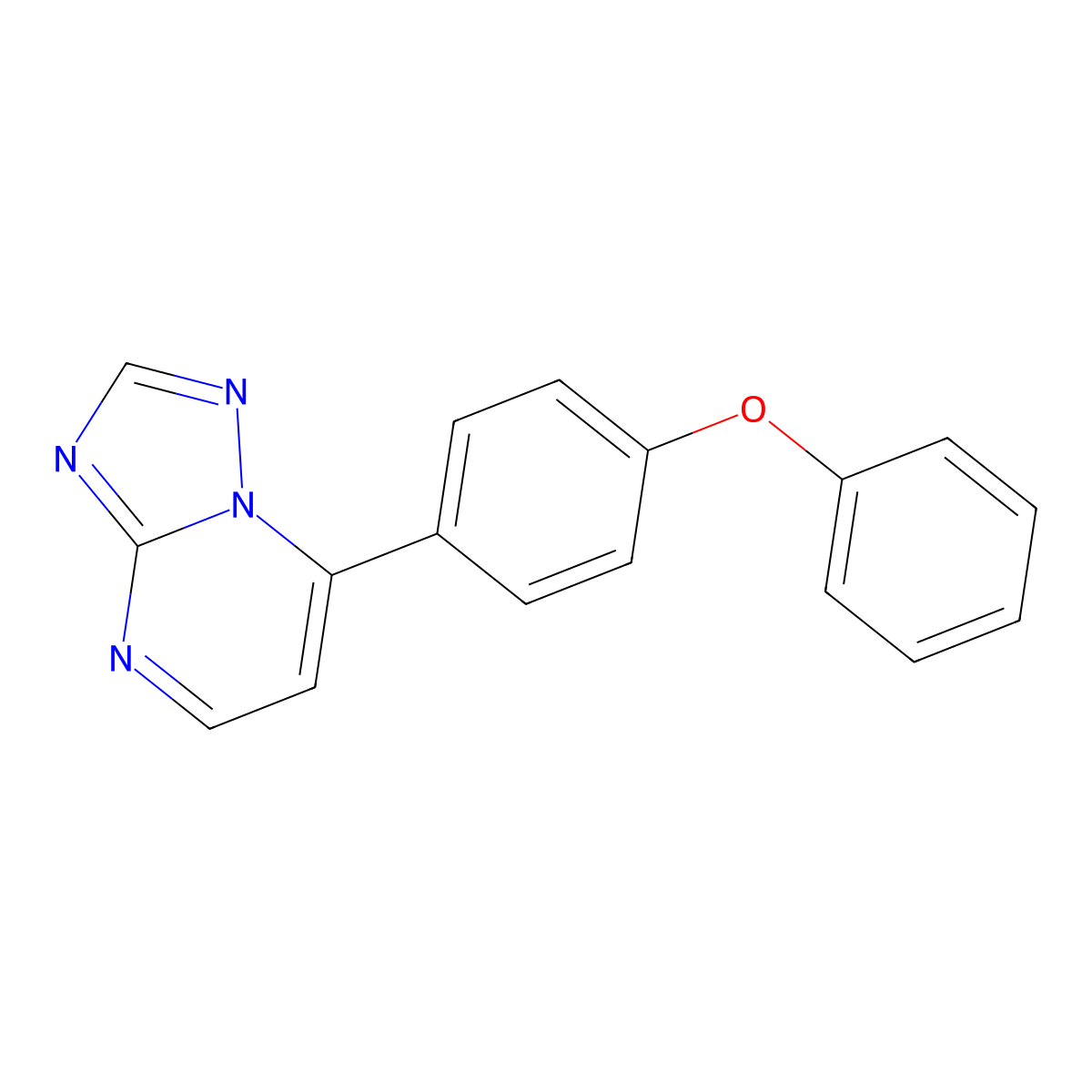 7-(4-Phenoxyphenyl)-[1,2,4]triazolo[1,5-a]pyrimidine molecular structure, CAS 320416-56-6