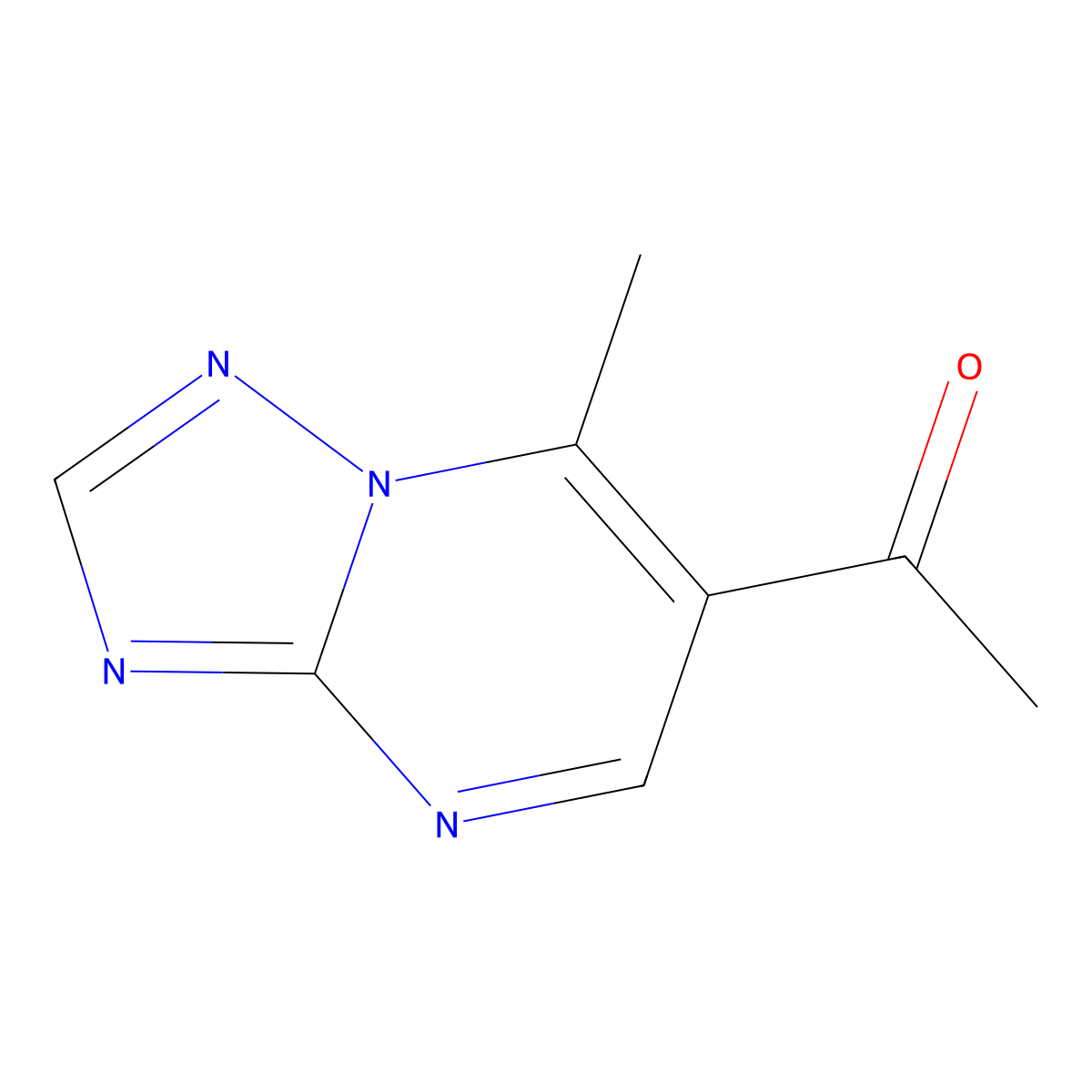 1-(7-Methyl(1,2,4)triazolo(1,5-a)pyrimidin-6-yl)ethanone molecular structure, CAS 320416-90-8