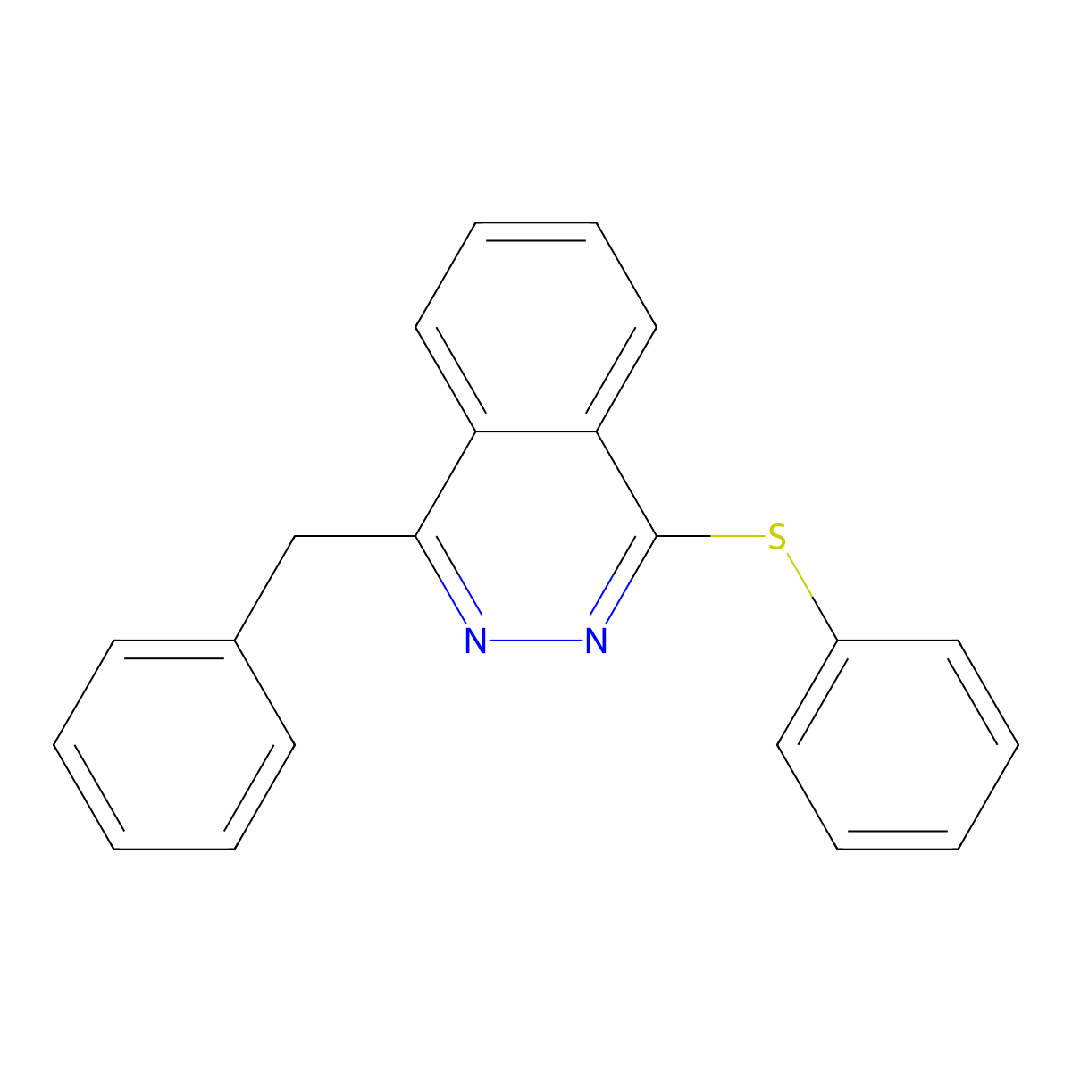 1-Benzyl-4-(phenylsulfanyl)phthalazine molecular structure, CAS 320418-55-1