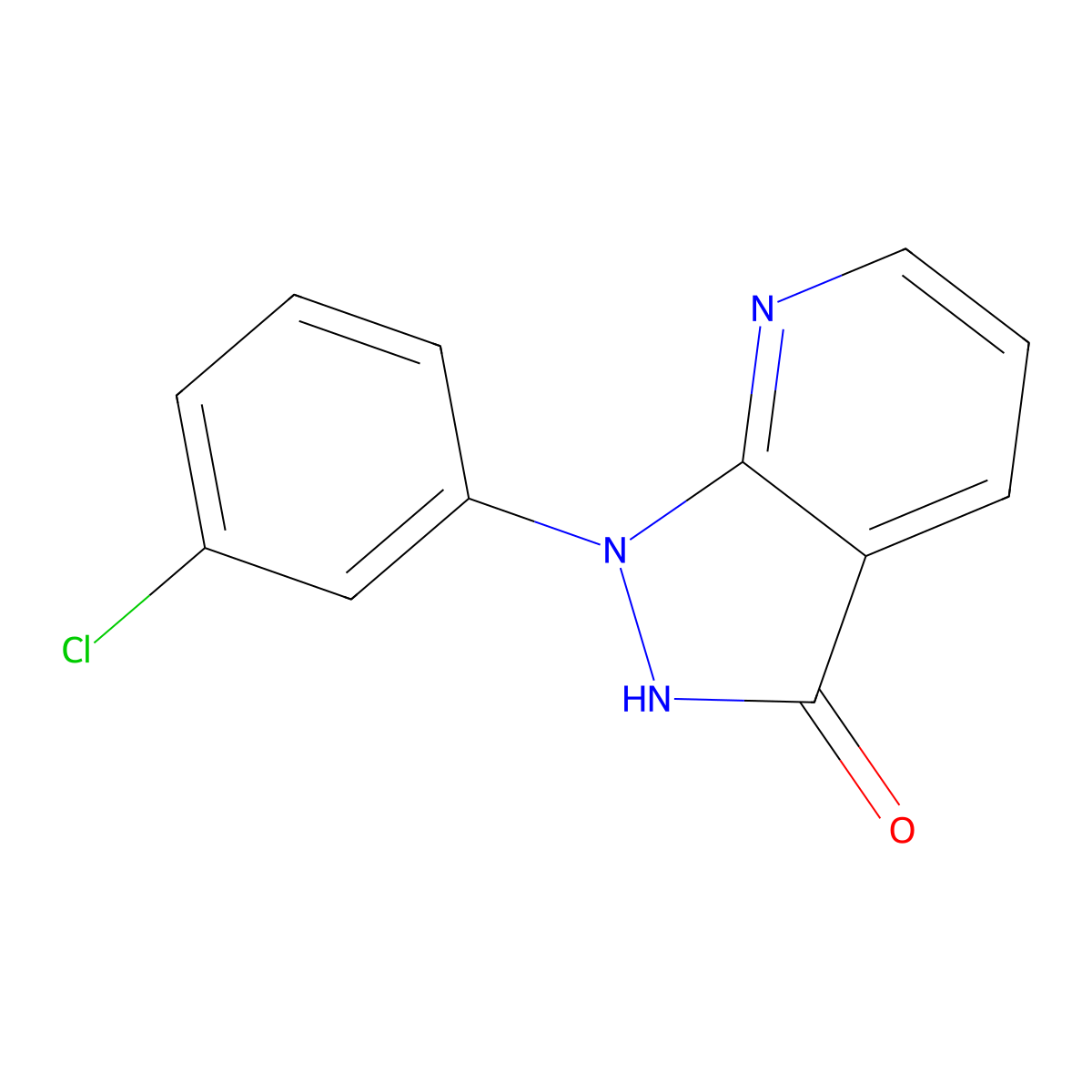1-(3-chlorophenyl)-1,2-dihydro-3H-pyrazolo[3,4-b]pyridin-3-one molecular structure, CAS 320419-78-1
