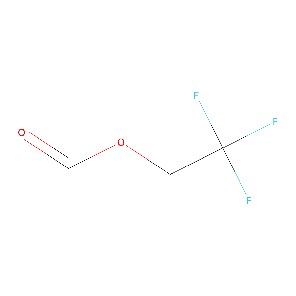2,2,2-Trifluoroethyl formate molecular structure, CAS 32042-38-9