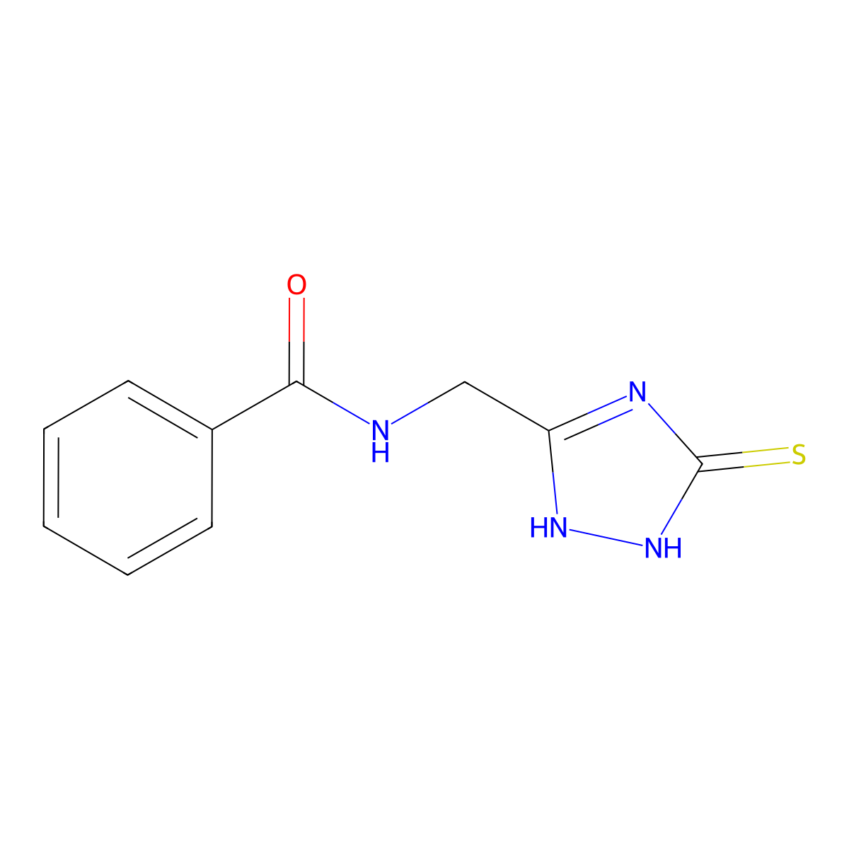 N-[(5-sulfanyl-1H-1,2,4-triazol-3-yl)methyl]benzenecarboxamide molecular structure, CAS 320420-23-3