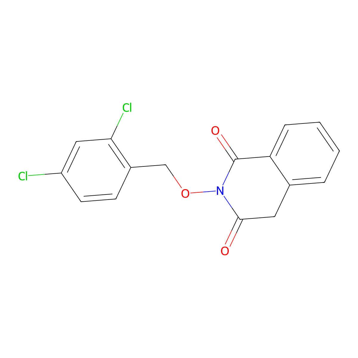 2-[(2,4-dichlorobenzyl)oxy]-1,3(2H,4H)-isoquinolinedione molecular structure, CAS 320420-27-7