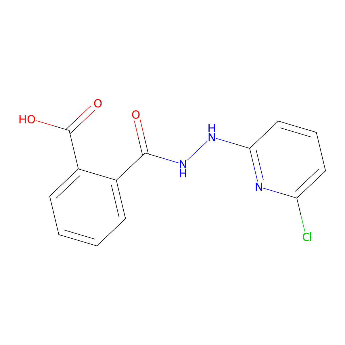 2-{[2-(6-Chloro-2-pyridinyl)hydrazino]carbonyl}benzenecarboxylic acid molecular structure, CAS 320421-91-8