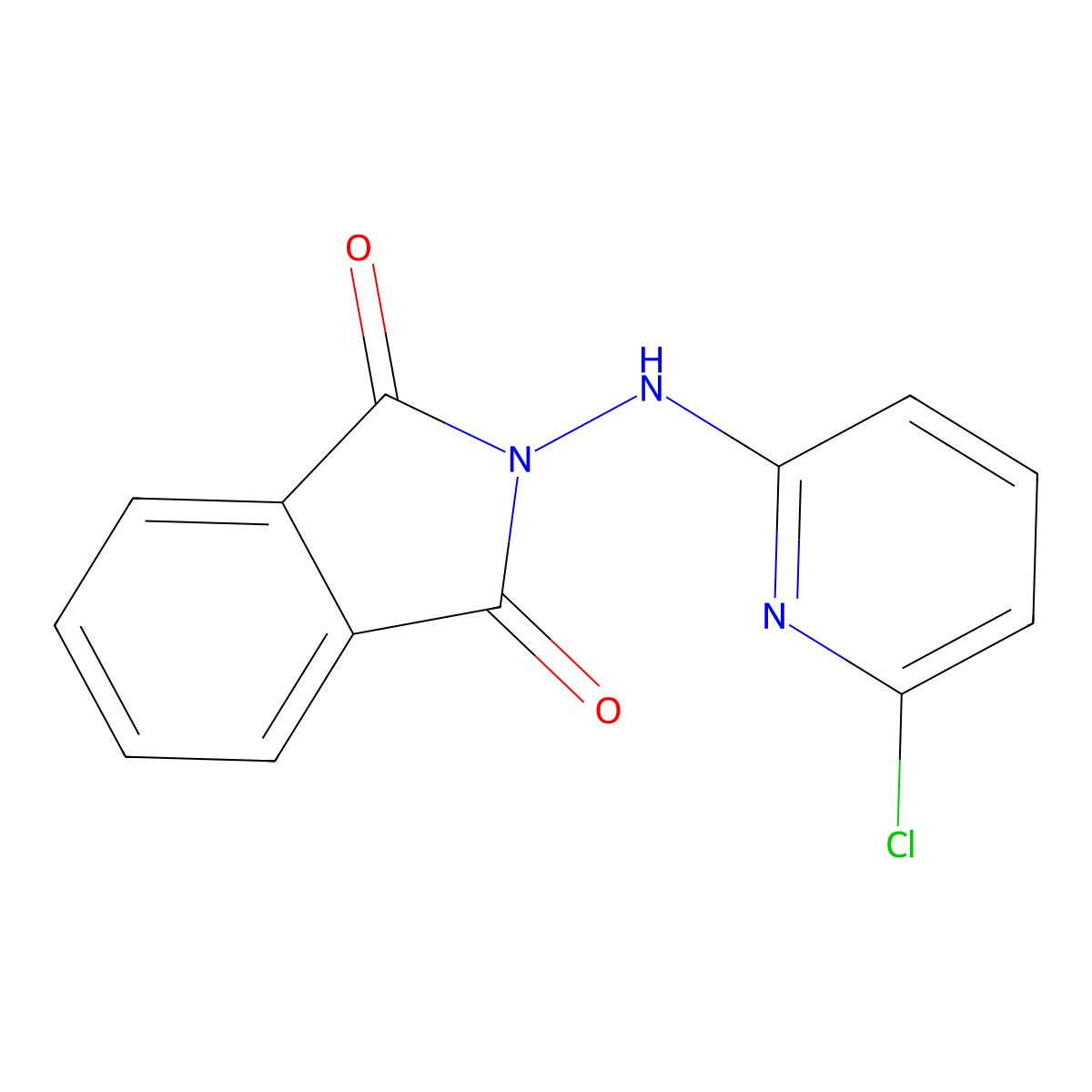 2-((6-Chloro-2-pyridinyl)amino)-1H-isoindole-1,3(2H)-dione molecular structure, CAS 320421-92-9