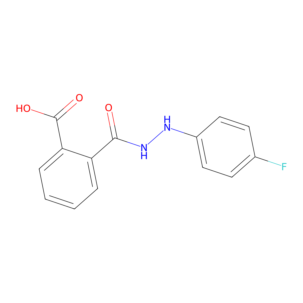 2-{[2-(4-Fluorophenyl)hydrazino]carbonyl}benzenecarboxylic acid molecular structure, CAS 320421-93-0