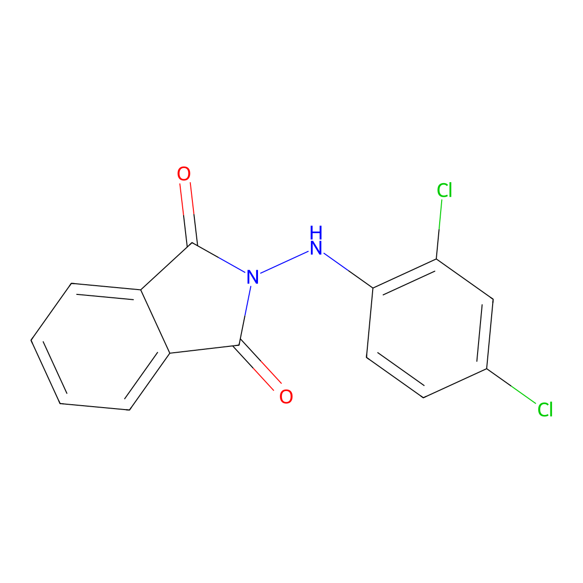 2-(2,4-dichloroanilino)-1H-isoindole-1,3(2H)-dione molecular structure, CAS 320422-00-2