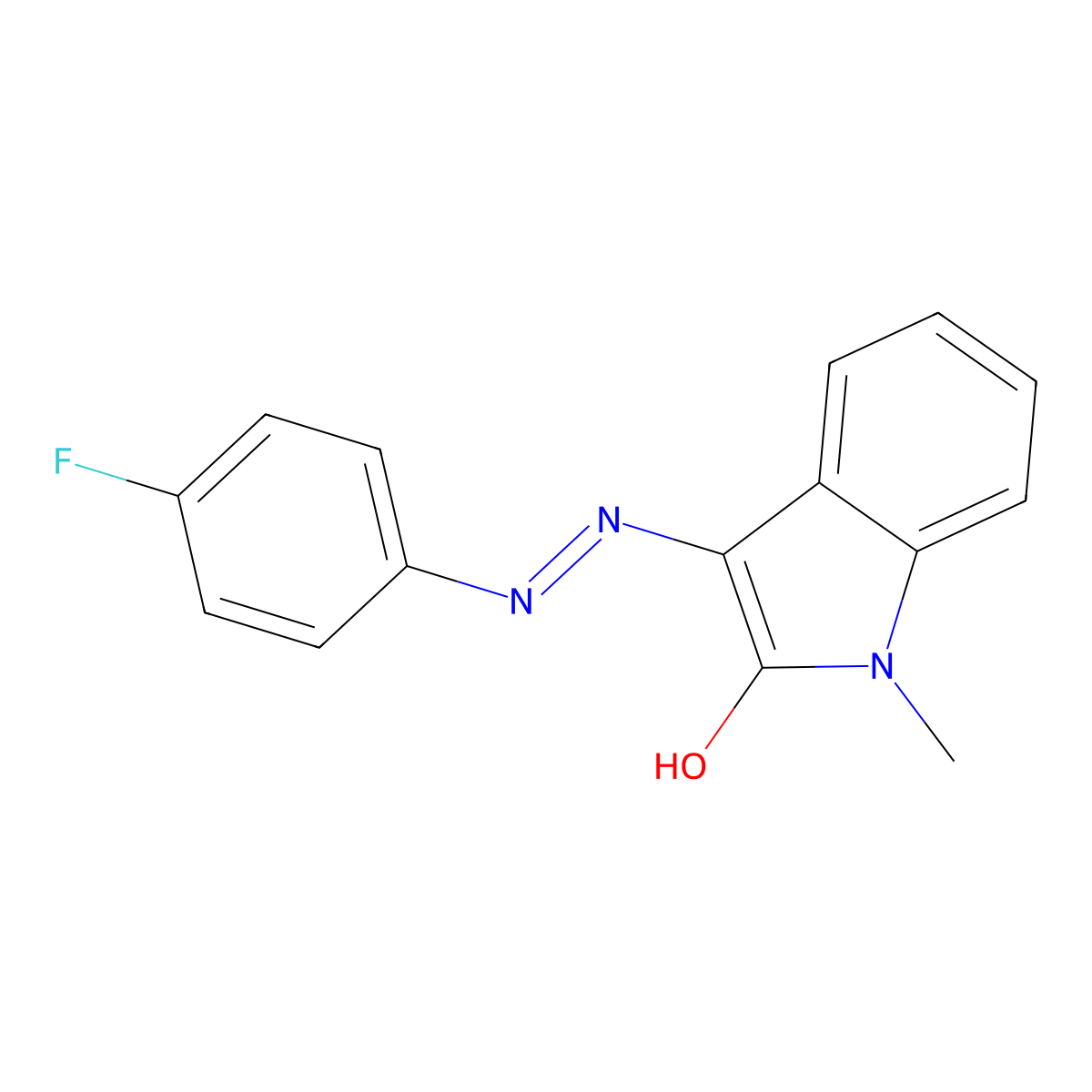 1-methyl-1H-indole-2,3-dione 3-[N-(4-fluorophenyl)hydrazone] molecular structure, CAS 320422-06-8