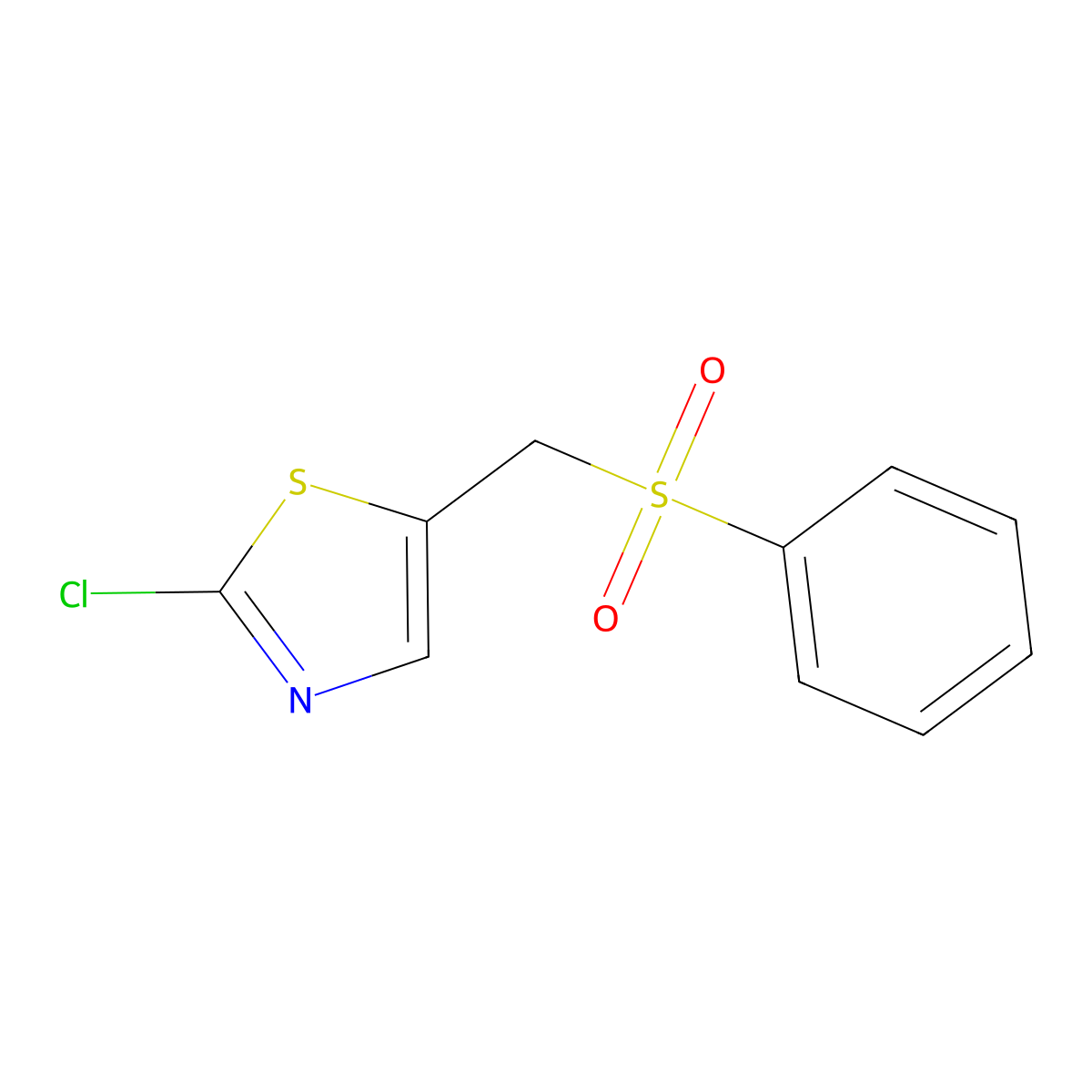 5-[(Benzenesulfonyl)methyl]-2-chloro-1,3-thiazole molecular structure, CAS 320423-60-7