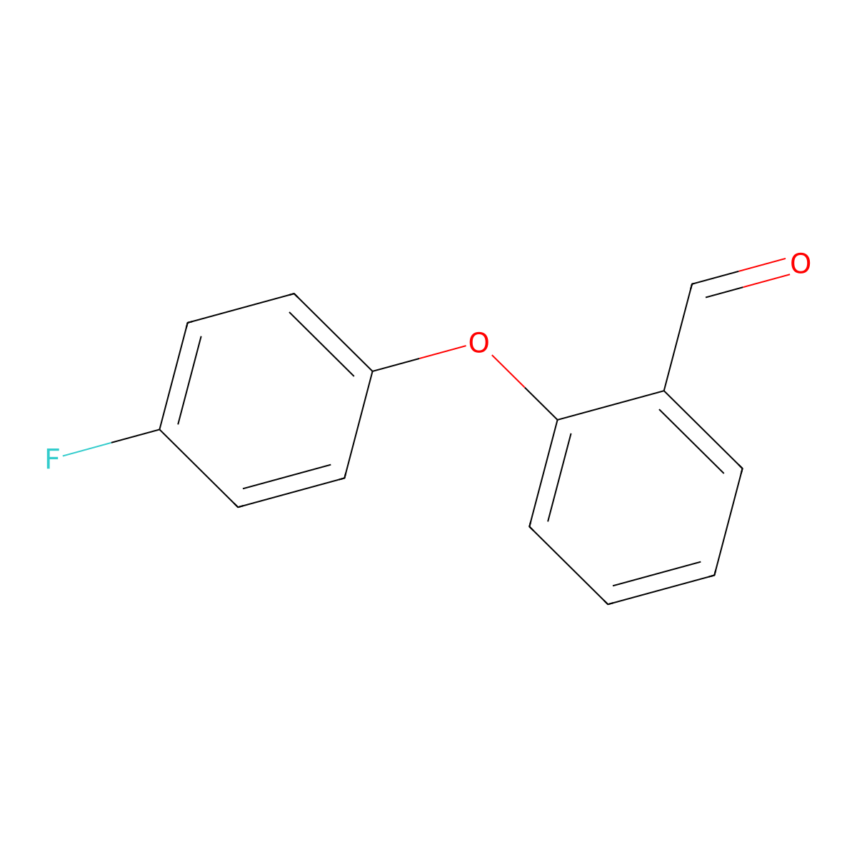 2-(4-Fluorophenoxy)benzaldehyde molecular structure, CAS 320423-61-8