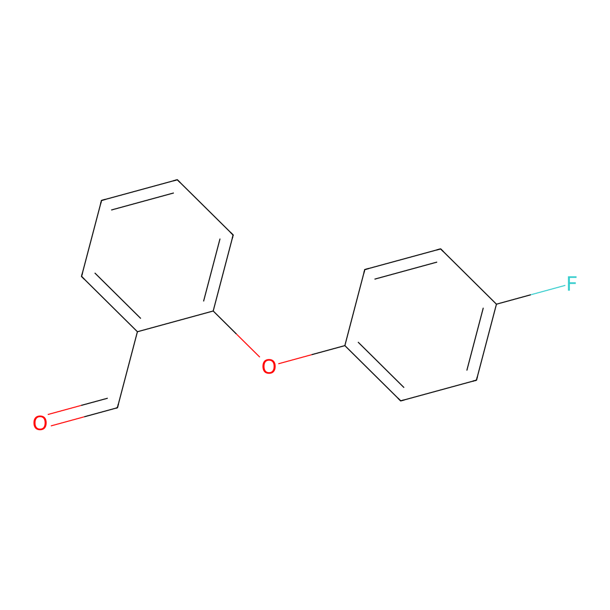 2-(4-Fluorophenoxy)benzaldehyde molecular structure, CAS 320423-61-8