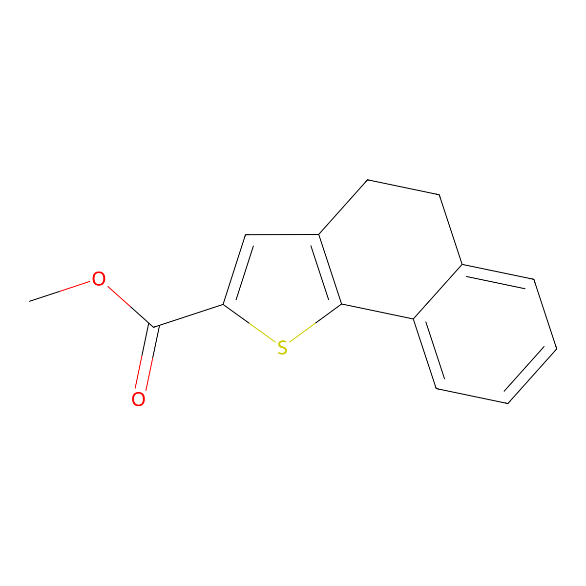 Methyl 4,5-dihydronaphtho[1,2-b]thiophene-2-carboxylate molecular structure, CAS 320423-96-9