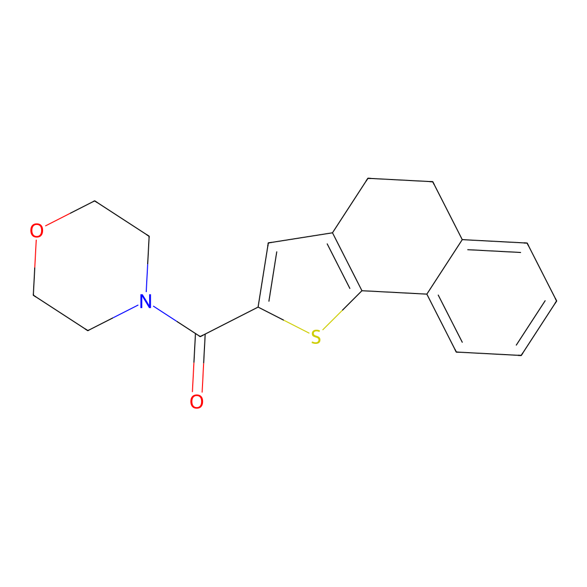 4,5-Dihydronaphtho[1,2-b]thiophen-2-yl(morpholino)methanone molecular structure, CAS 320424-00-8