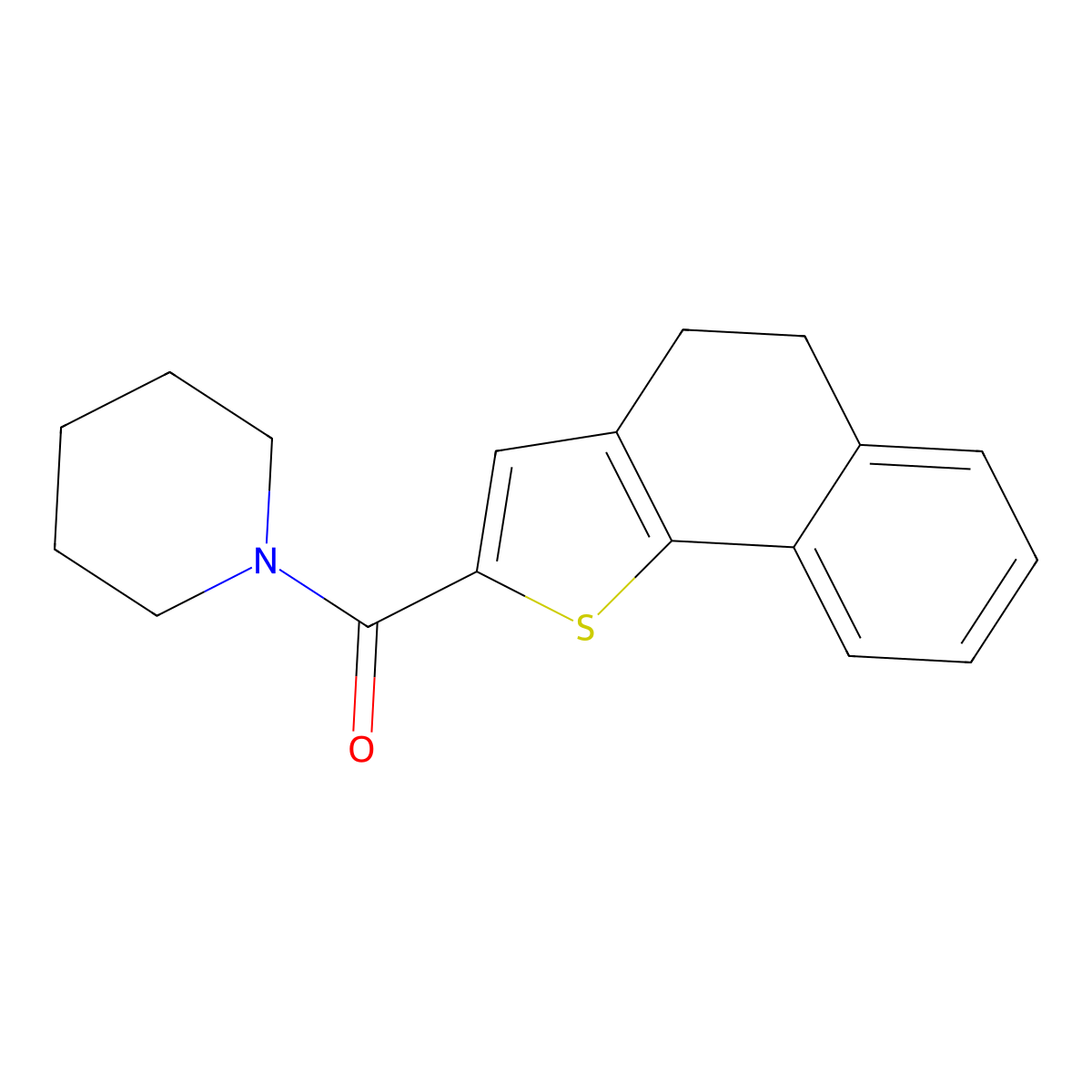 4,5-Dihydronaphtho[1,2-b]thiophen-2-yl(piperidino)methanone molecular structure, CAS 320424-01-9