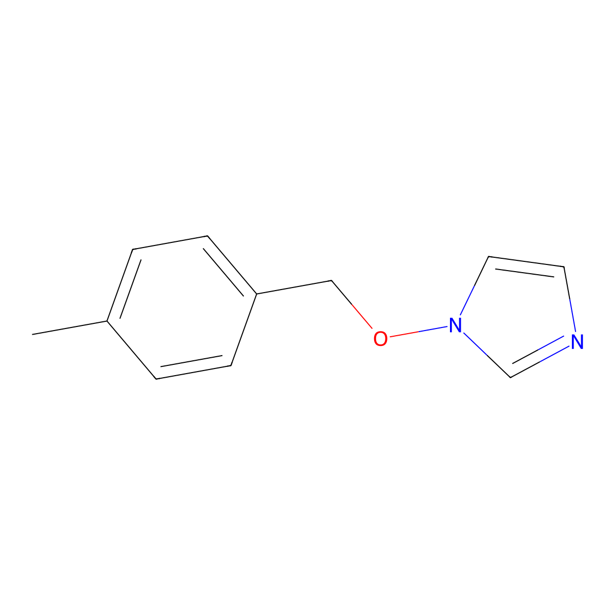 1-[(4-methylbenzyl)oxy]-1H-imidazole molecular structure, CAS 320424-24-6