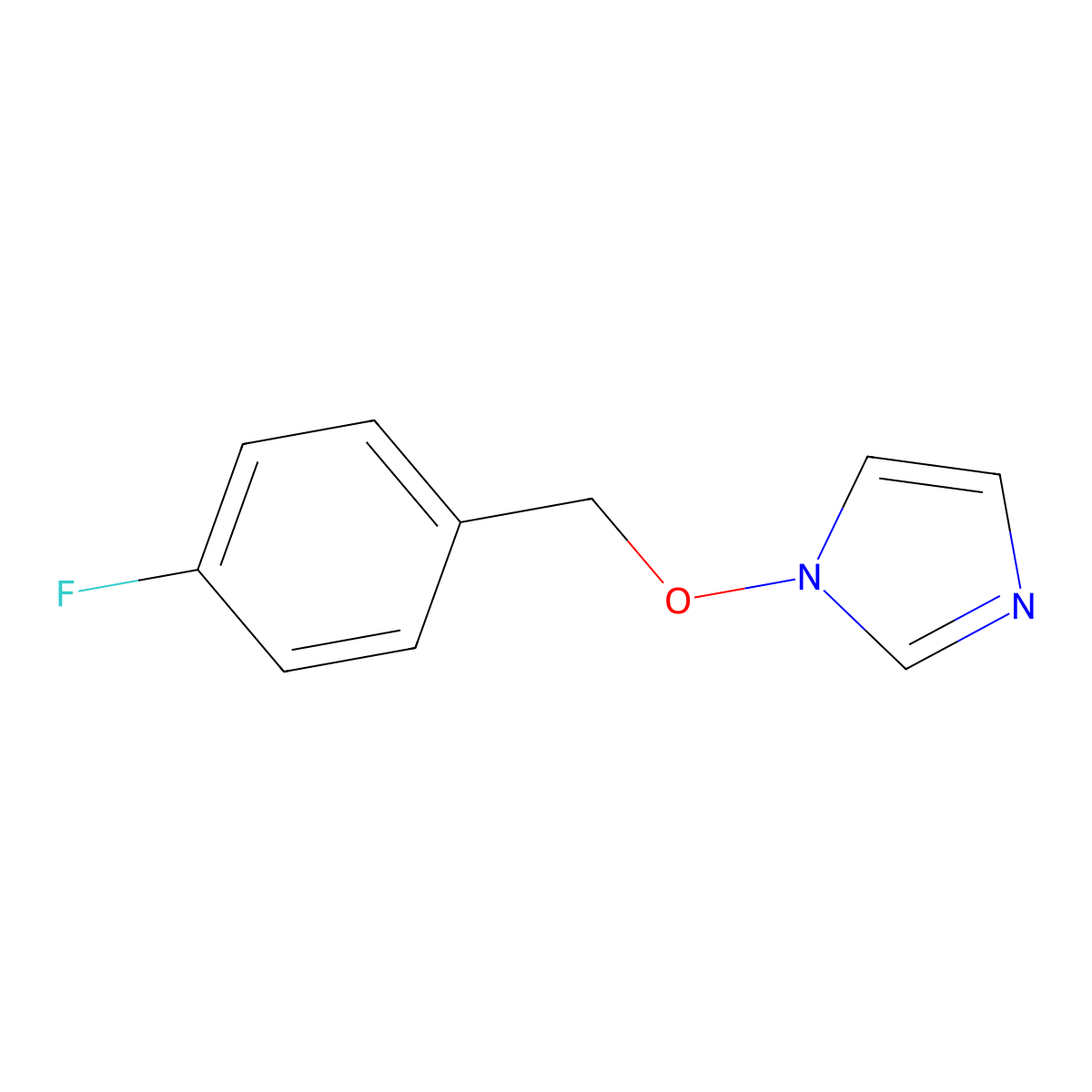 1-[(4-Fluorophenyl)methoxy]imidazole molecular structure, CAS 320424-26-8