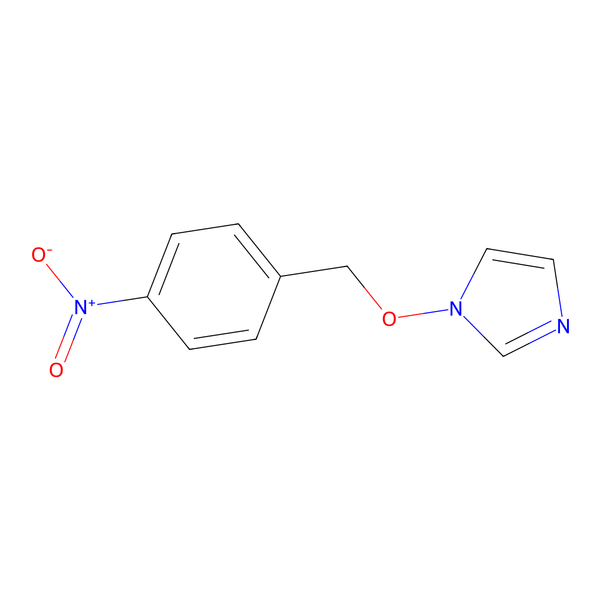 1-[(4-nitrobenzyl)oxy]-1H-imidazole molecular structure, CAS 320424-37-1