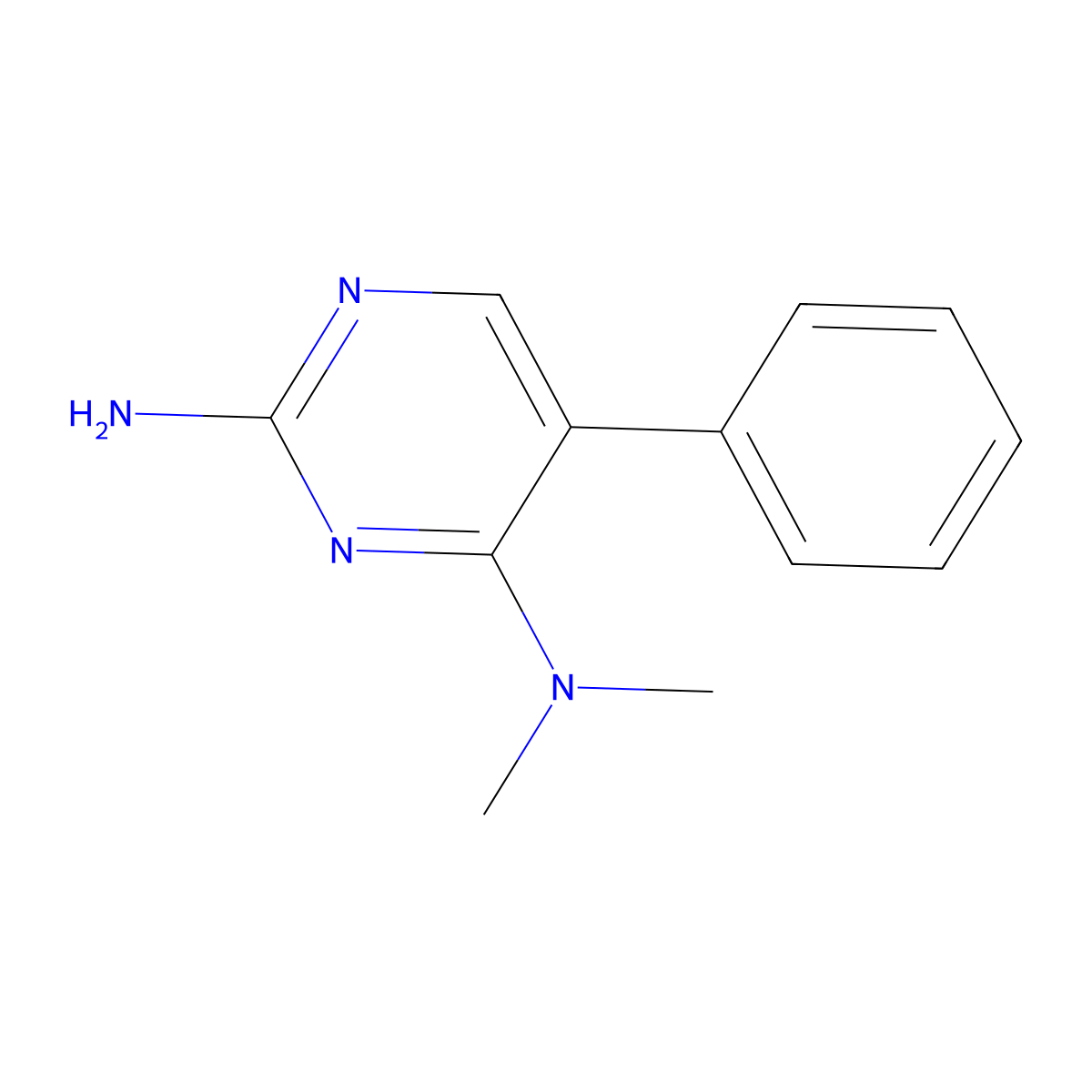 N~4~,N~4~-dimethyl-5-phenyl-2,4-pyrimidinediamine molecular structure, CAS 320424-61-1