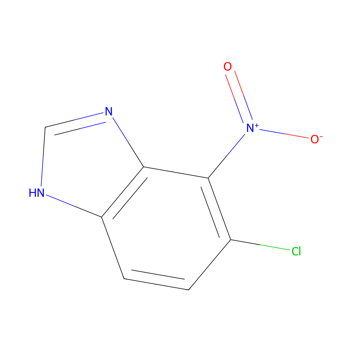 6-Chloro-7-nitro-1H-benzo[d]imidazole molecular structure, CAS 32046-86-9