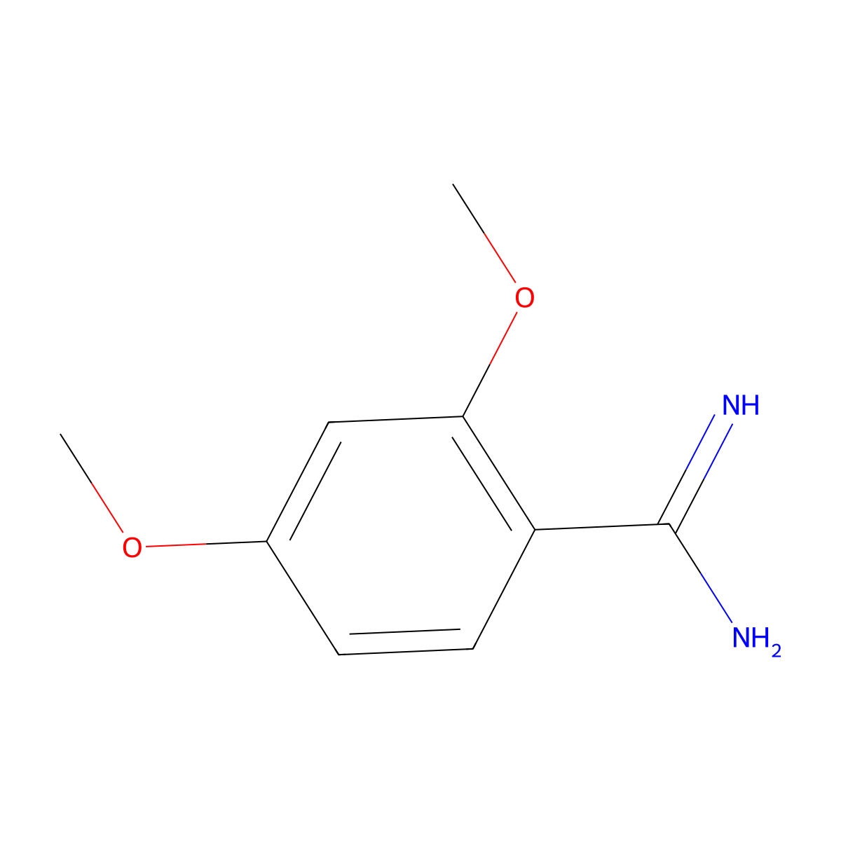 2,4-Dimethoxy-benzamidine molecular structure, CAS 32048-19-4