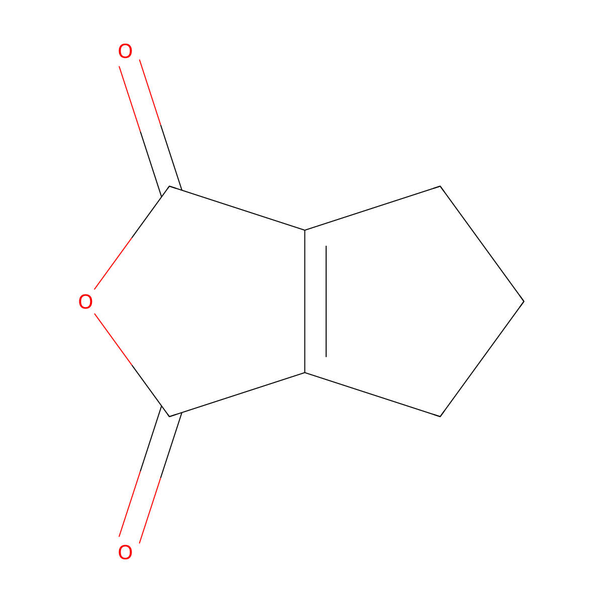 1H,3H,4H,5H,6H-cyclopenta(c)furan-1,3-dione molecular structure, CAS 3205-94-5