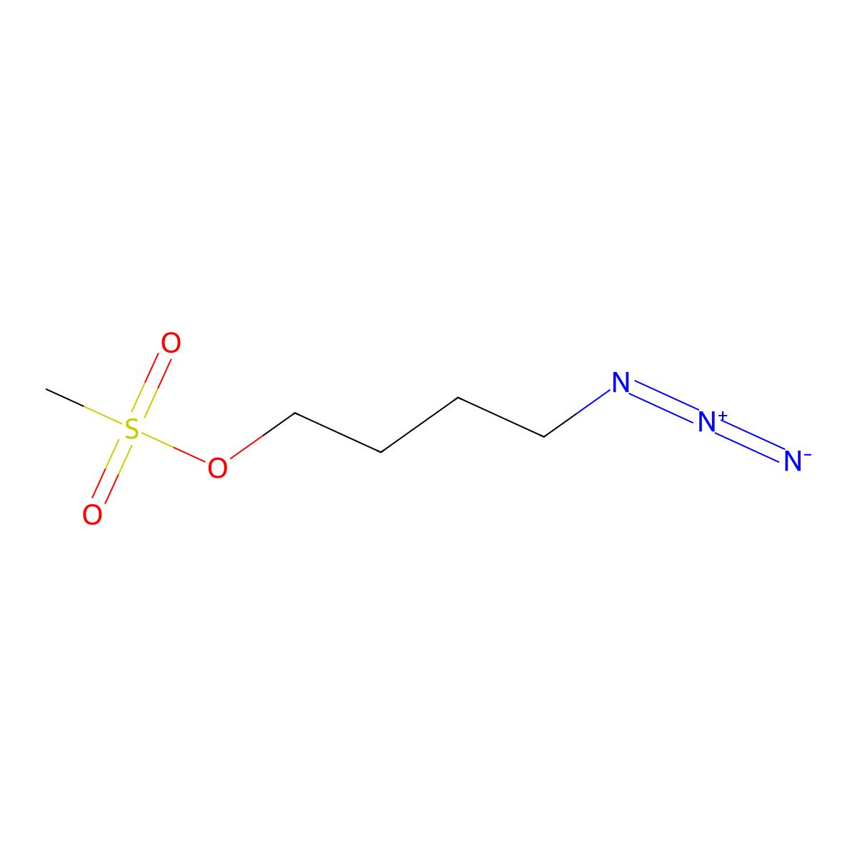 4-Azidobutyl methanesulfonate molecular structure, CAS 320573-75-9