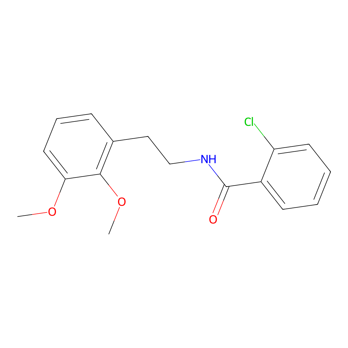 N-[2-(2,3-Dimethoxyphenyl)ethyl]-2-chlorobenzamide molecular structure, CAS 320576-19-0