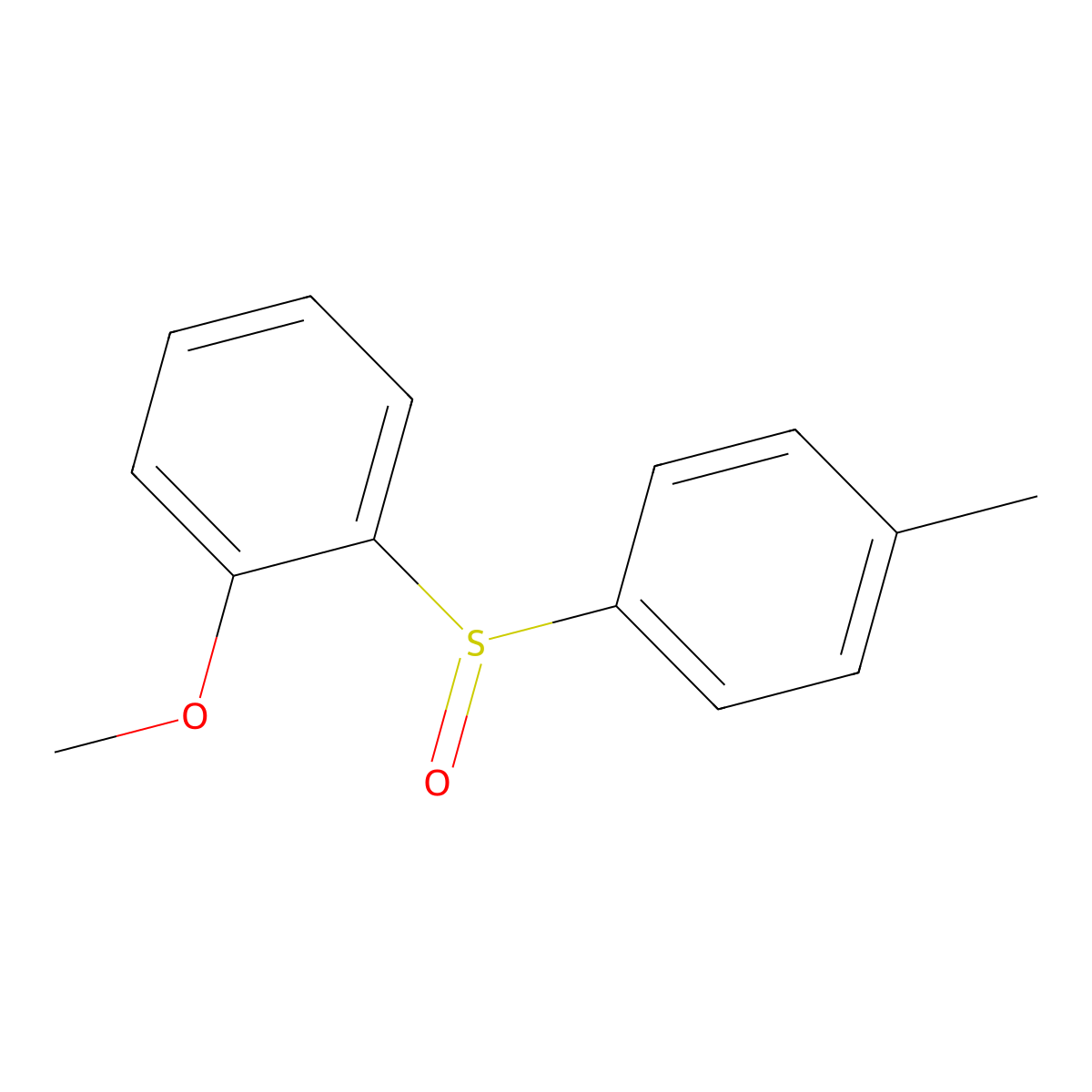 2-Methoxyphenyl 4-methylphenyl sulfoxide molecular structure, CAS 320576-23-6