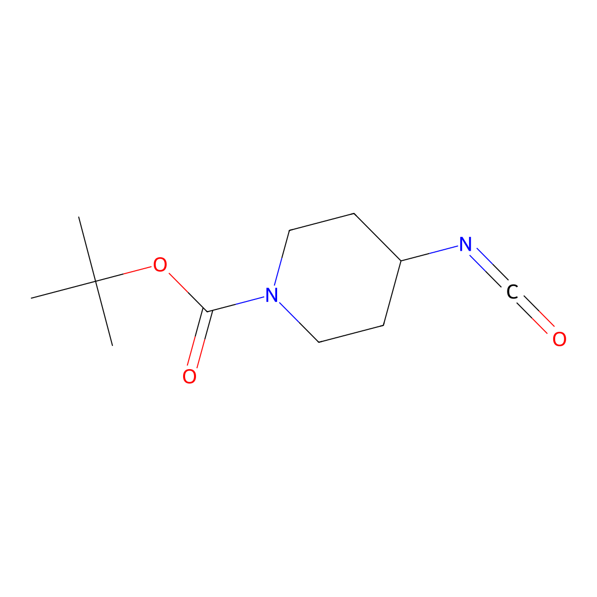 tert-Butyl 4-isocyanatopiperidine-1-carboxylate molecular structure, CAS 320581-97-3