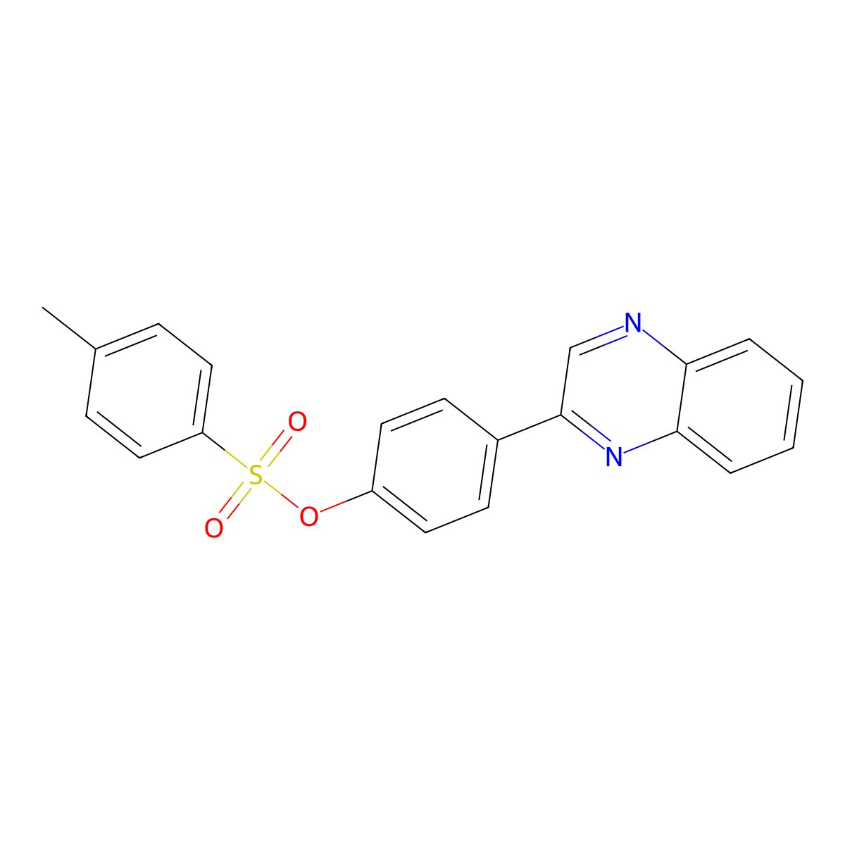 (4-Quinoxalin-2-ylphenyl) 4-methylbenzenesulfonate molecular structure, CAS 320583-22-0