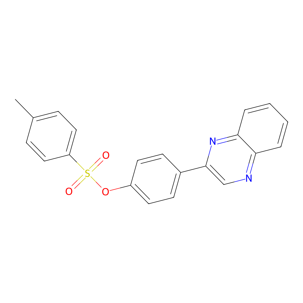 (4-Quinoxalin-2-ylphenyl) 4-methylbenzenesulfonate molecular structure, CAS 320583-22-0