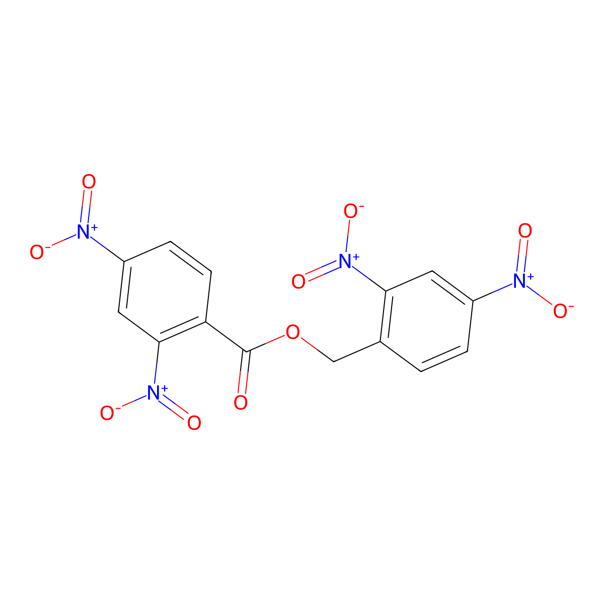 (2,4-Dinitrophenyl)methyl 2,4-dinitrobenzoate molecular structure, CAS 320583-35-5