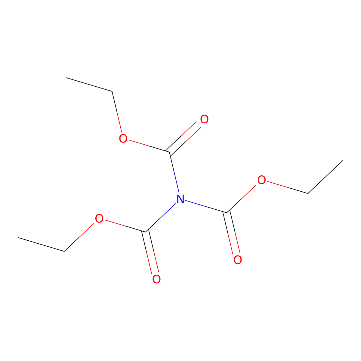 Triethyl nitrilotricarboxylate molecular structure, CAS 3206-31-3
