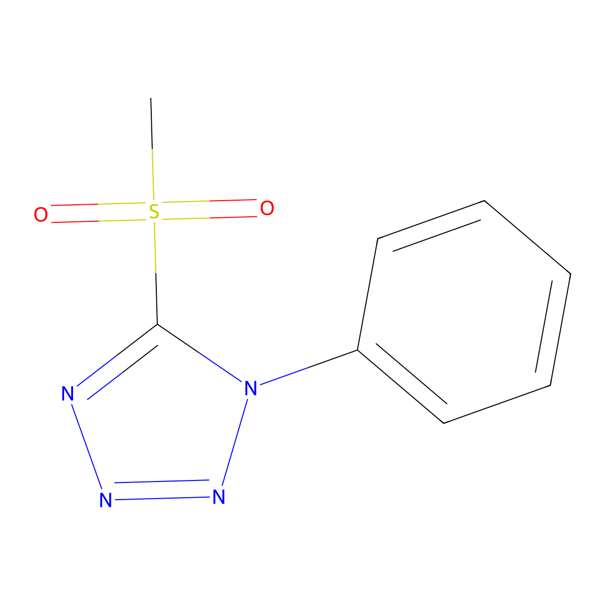 5-(Methanesulfonyl)-1-phenyl-1H-tetrazole molecular structure, CAS 3206-44-8